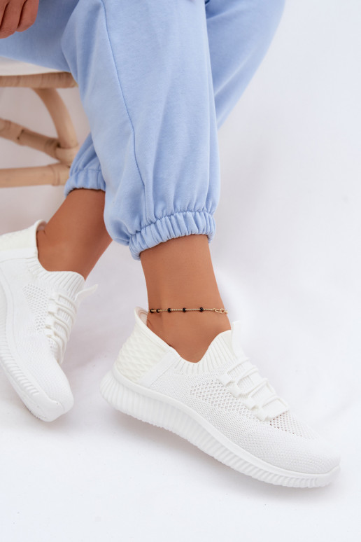  Įsispiriamo modelio sportiniai bateliai Moteriškas baltos spalvos Olive