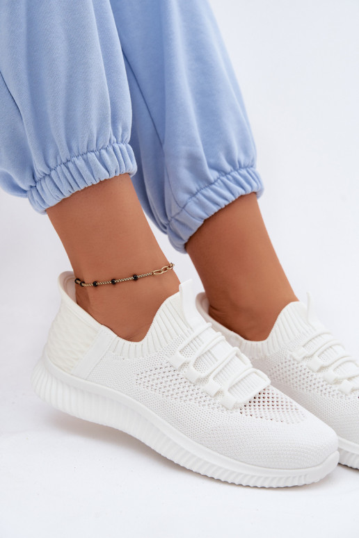  Įsispiriamo modelio sportiniai bateliai Moteriškas baltos spalvos Olive