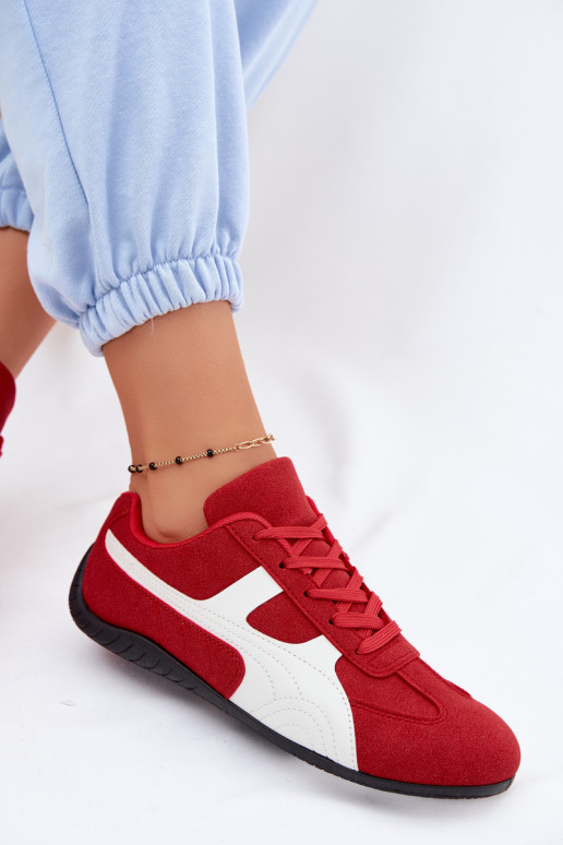 Sneaker modelio moteriški batai raudonos spalvos Tai