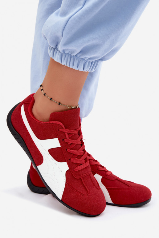Sneaker modelio moteriški batai raudonos spalvos Tai