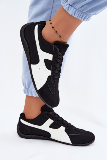 Sneakers modelio batai Moteriškas juodos spalvos Tai turiple