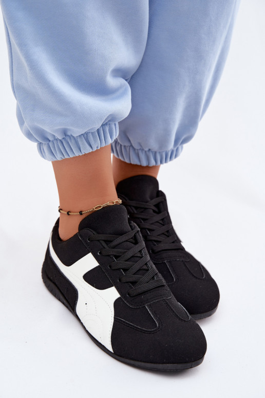Sneaker modelio moteriški batai juodos spalvos Tai