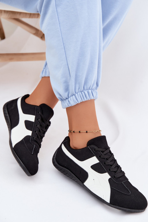 Sneakers modelio batai Moteriškas juodos spalvos Tai turiple