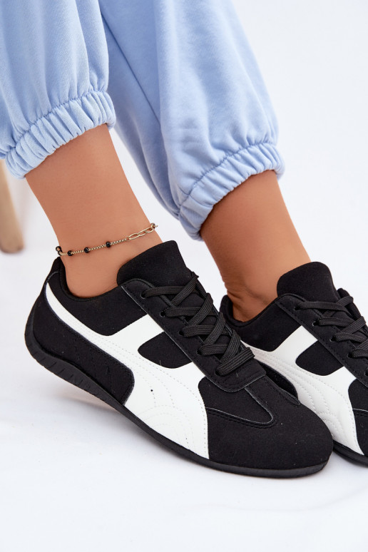 Sneaker modelio moteriški batai juodos spalvos Tai