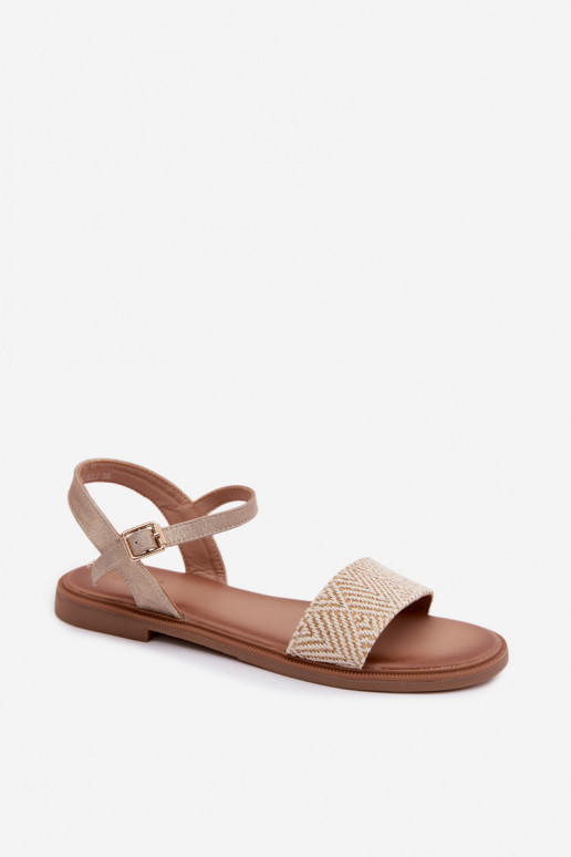 Moteriškos basutės su plačiais kulniukais aukso spalvos Lumina