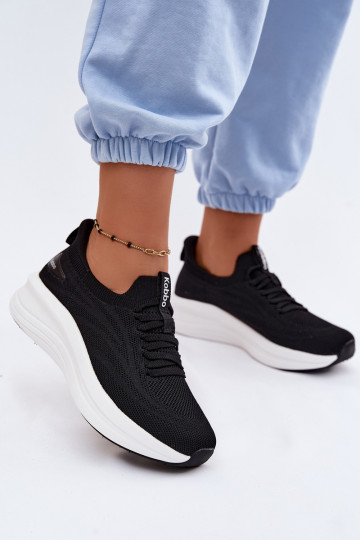 sportiniai bateliai Sneakers modelio batai Moteriškas Įsispiriamo modelio Kobbo 102425 juodos spalvos 2