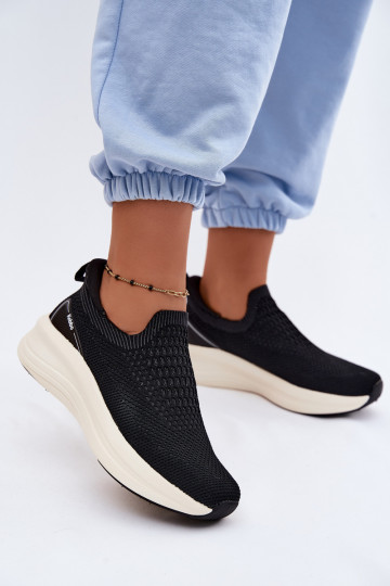 Įsispiriamo modelio Sneakers modelio batai Moteriškas  Kobbo 102424 juodos spalvos 2