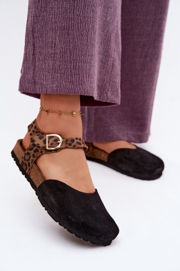 Oda Moteriškos zomšinės basutėssuZakrytymi Palcami Tai turiciejka H7365-01 juodos spalvos 2