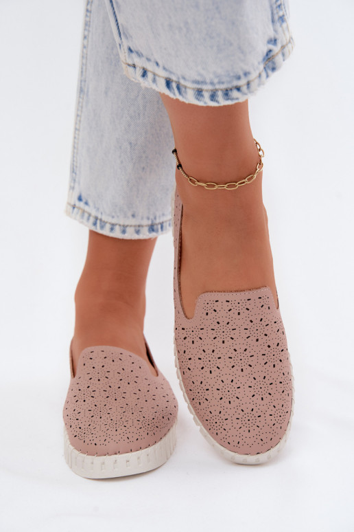 su aužūro elementais Įsispiriamo modelio batai Moteriškas rožinės spalvos Salty