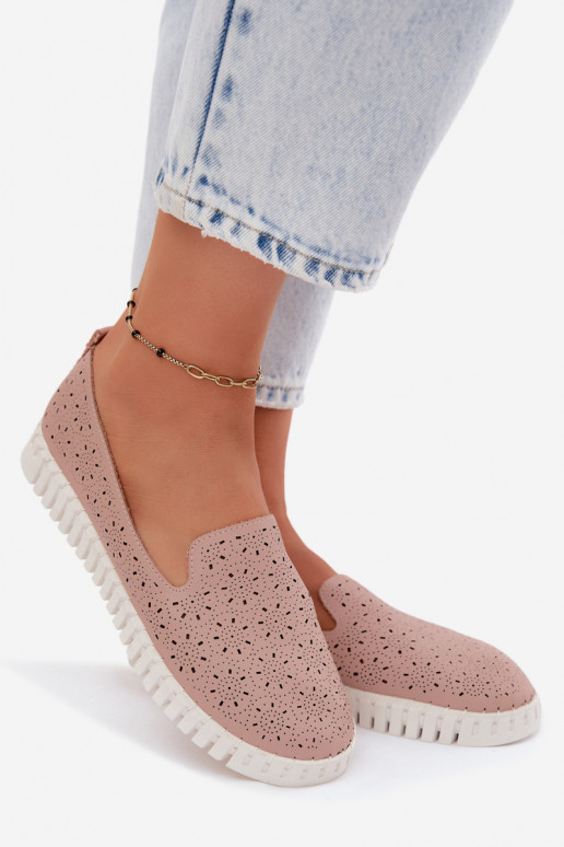 su aužūro elementais Įsispiriamo modelio batai Moteriškas rožinės spalvos Salty