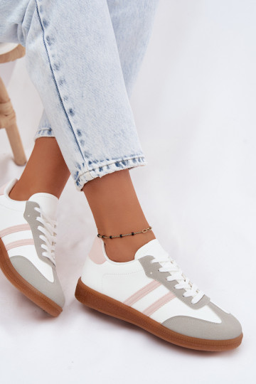 Sneakers modelio batai Moteriškas Baltos-rožinės spalvos Seabell