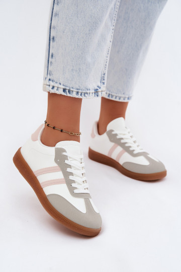 Sneakers modelio batai Moteriškas Baltos-rožinės spalvos Seabell 2