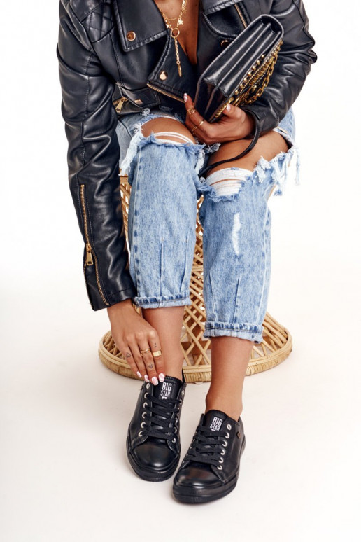 Moteriški odiniai sportbačiai Big Star juodos spalvos V274871