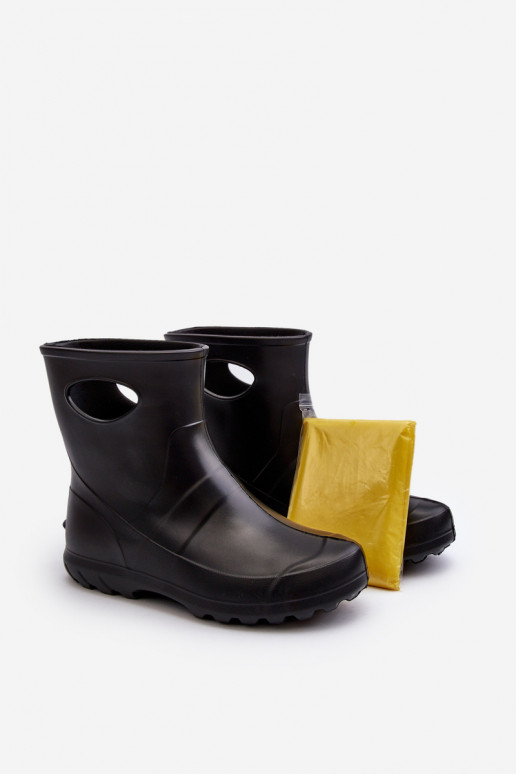 Guminiai batai Moteriškas INodoszczelne LEMIGO GARDEN 752 juodos spalvos