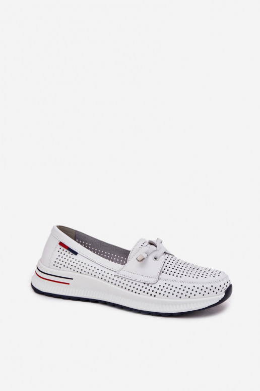 Oda batai Moteriškas su platforma baltos spalvos Violeth