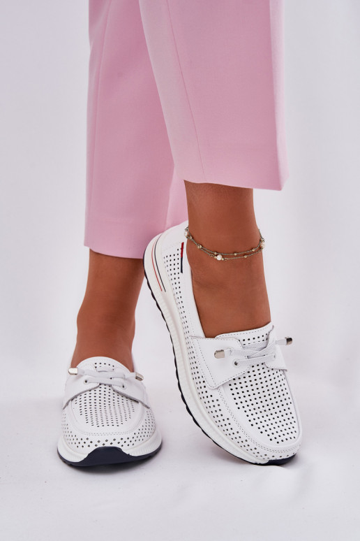 Oda batai Moteriškas su platforma baltos spalvos Violeth