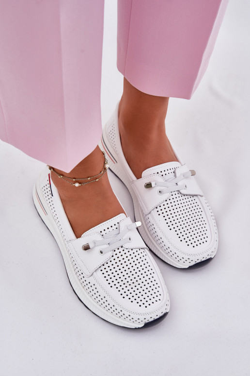 Oda batai Moteriškas su platforma baltos spalvos Violeth