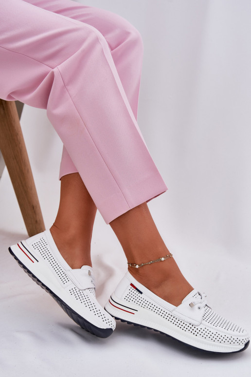 Oda batai Moteriškas su platforma baltos spalvos Violeth