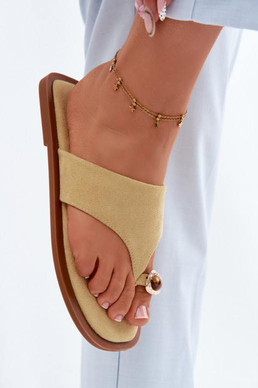 lygiapadžiai Šlepetės Šlepetės Moteriškas Su puošniais Detalem geltonos spalvos Fedira