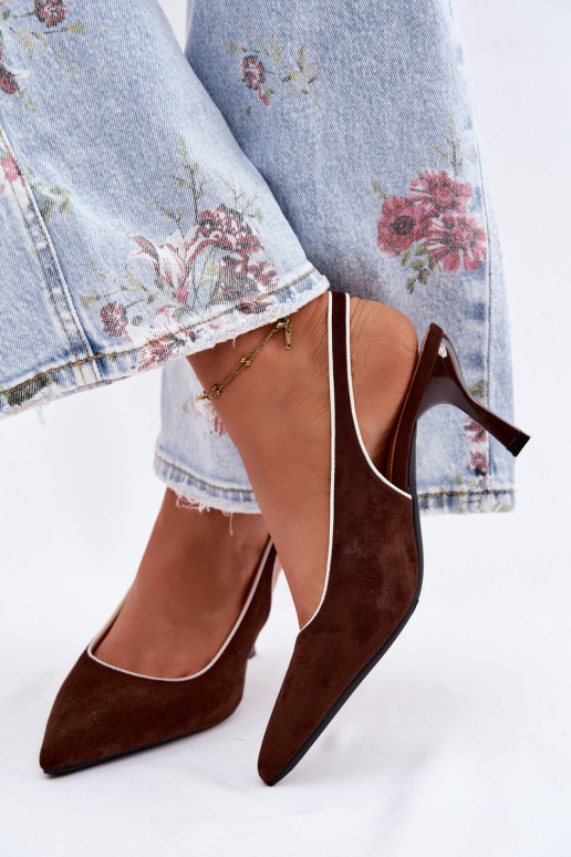 Moteriškos basutės su plonais kulniukaissuLamóĮką CzekoladoĮe Relmira