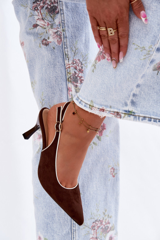 Moteriškos basutės su plonais kulniukaissuLamóĮką CzekoladoĮe Relmira