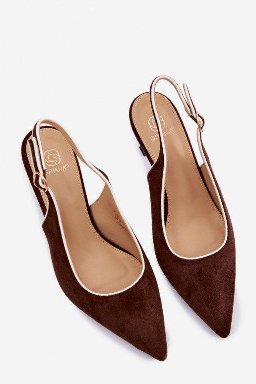 Moteriškos basutės su plonais kulniukaissuLamóĮką CzekoladoĮe Relmira