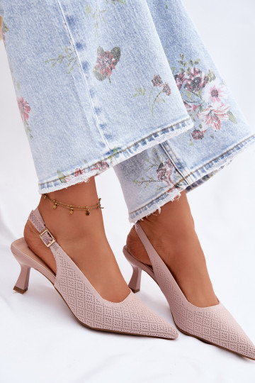  Aukštakulniai sandalai rožinės spalvos Delessa