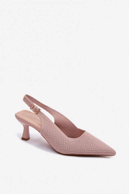  Aukštakulniai sandalai rožinės spalvos Delessa