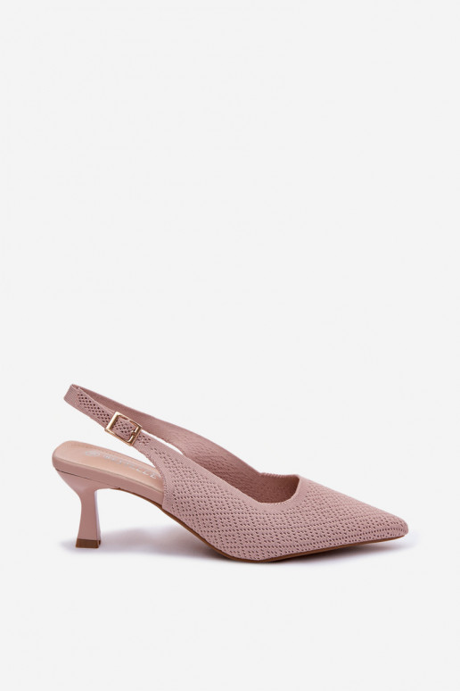  Aukštakulniai sandalai rožinės spalvos Delessa