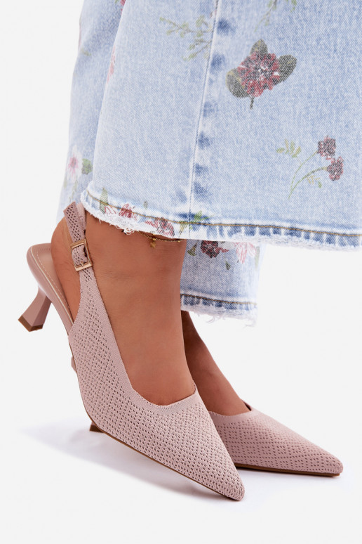  Aukštakulniai sandalai rožinės spalvos Delessa