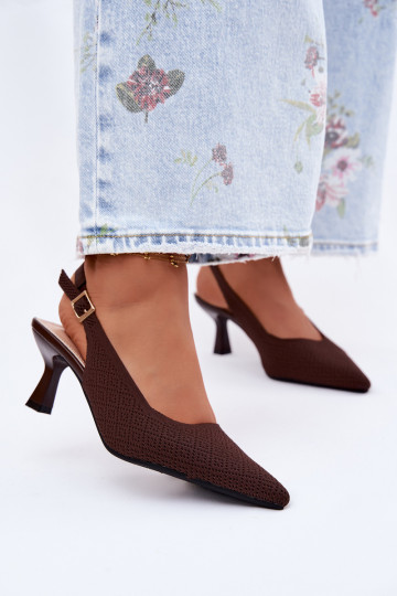  Aukštakulniai sandalai CzekoladoĮe Delessa