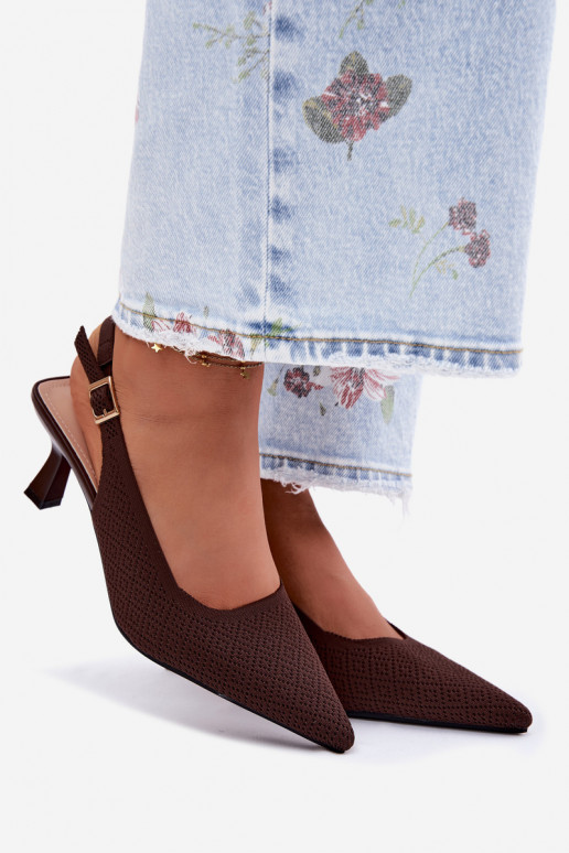  Aukštakulniai sandalai CzekoladoĮe Delessa