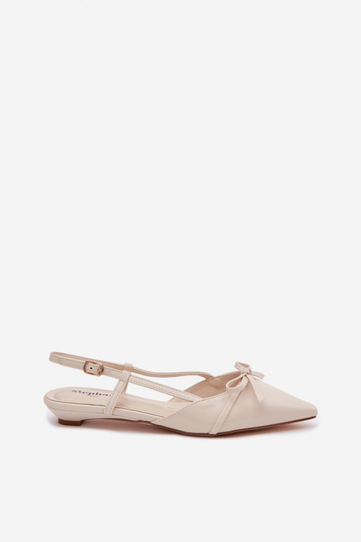 Moteriškos basutėssuImitacji Skóry Ant žemo kulno dramblio kaulo spalvos Jelmera