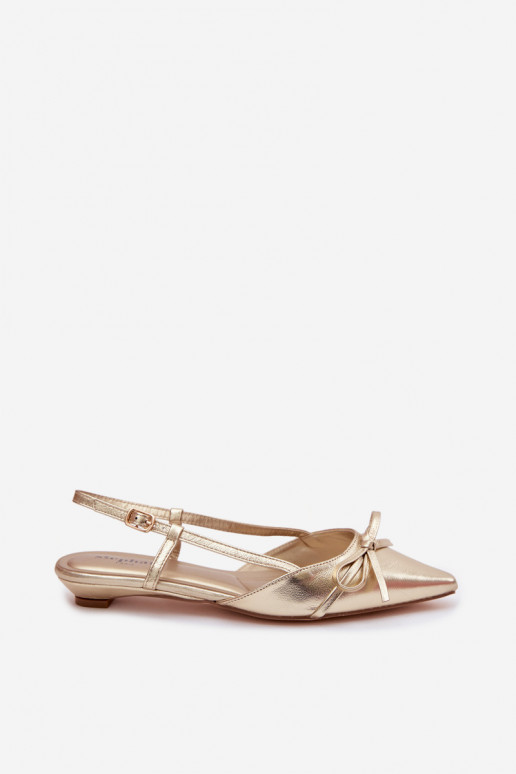 Moteriškos basutėssuImitacji Skóry Ant žemo kulno aukso spalvos Jelmera