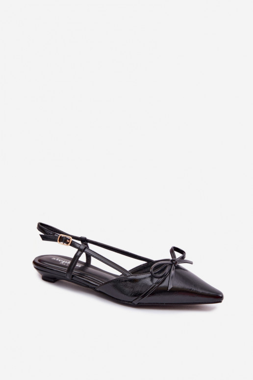 Moteriškos basutėssuImitacji Skóry Ant žemo kulno juodos spalvos Jelmera