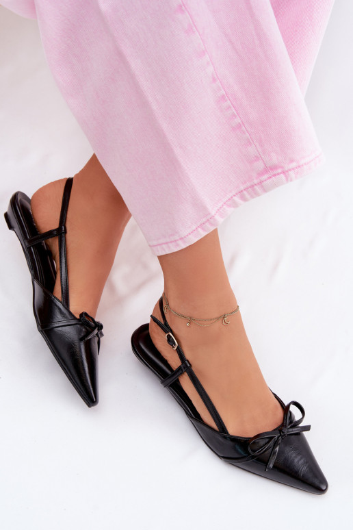 Moteriškos basutėssuImitacji Skóry Ant žemo kulno juodos spalvos Jelmera