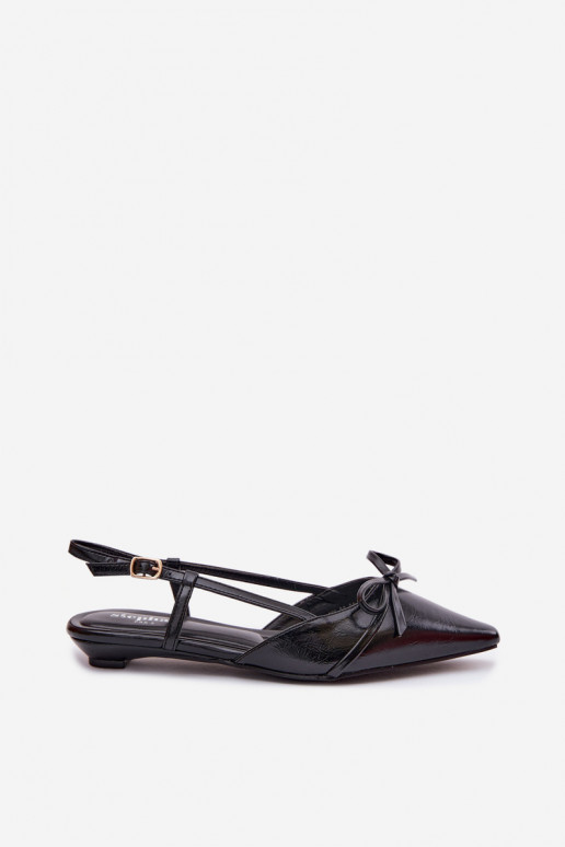 Moteriškos basutėssuImitacji Skóry Ant žemo kulno juodos spalvos Jelmera