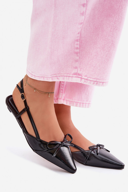 Moteriškos basutėssuImitacji Skóry Ant žemo kulno juodos spalvos Jelmera