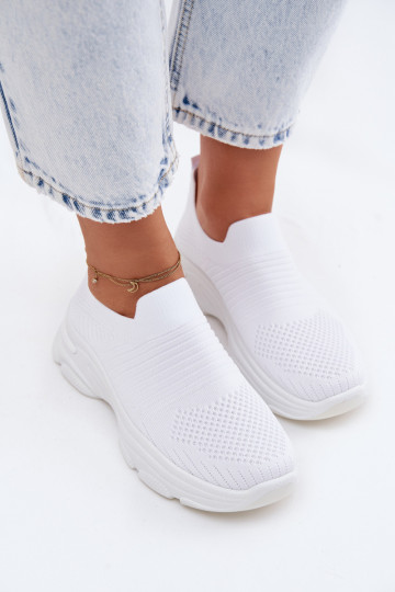  Įsispiriamo modelio sportiniai bateliai Moteriškas baltos spalvos Floraine