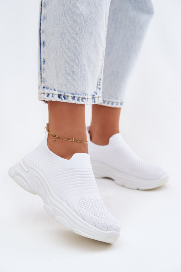  Įsispiriamo modelio sportiniai bateliai Moteriškas baltos spalvos Floraine 2