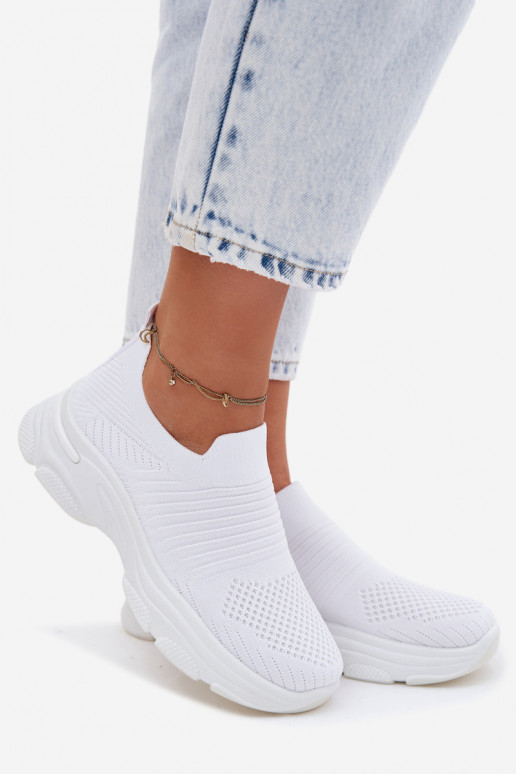  Įsispiriamo modelio sportiniai bateliai Moteriškas baltos spalvos Floraine