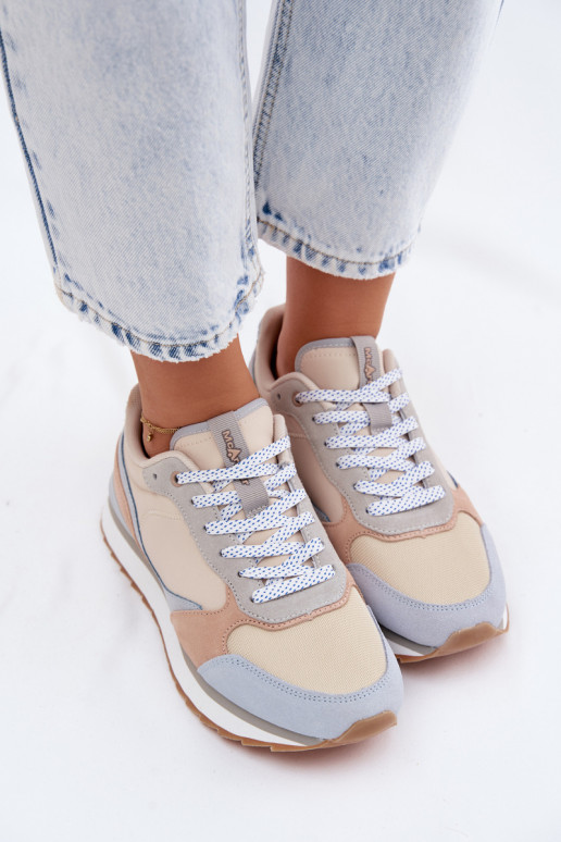 iš zomšos Sneakers modelio batai Moteriškas McArthur MA2512IN mėlynos spalvos