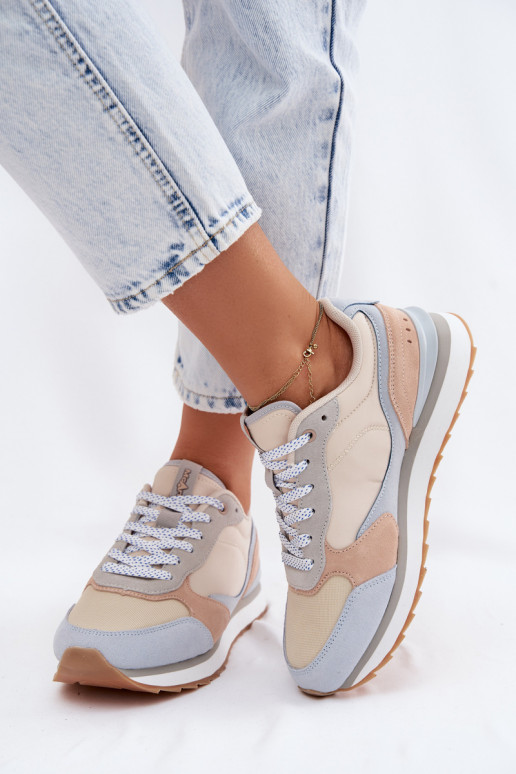 iš zomšos Sneakers modelio batai Moteriškas McArthur MA2512IN mėlynos spalvos