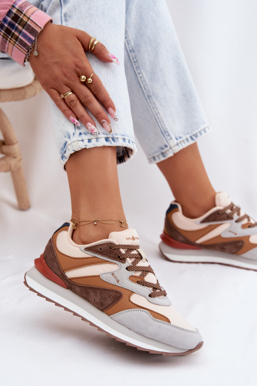 Sneakers modelio batai Moteriškas iš zomšos McArthur MA253IN rudos spalvos