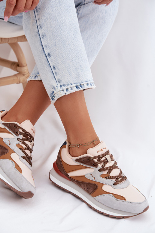 Sneakers modelio batai Moteriškas iš zomšos McArthur MA253IN rudos spalvos
