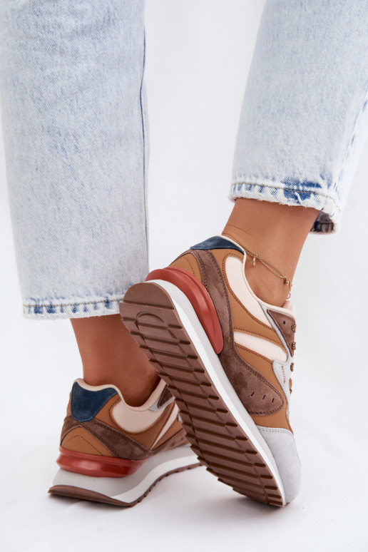 Sneakers modelio batai Moteriškas iš zomšos McArthur MA253IN rudos spalvos