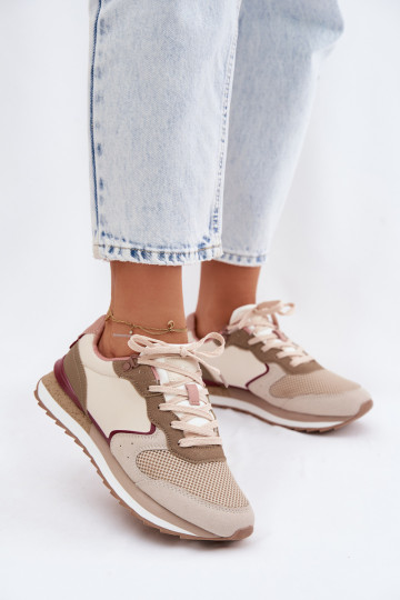 sportiniai bateliai Sneakers modelio batai Moteriškas McArthur MA257IN smėlio spalvos 2