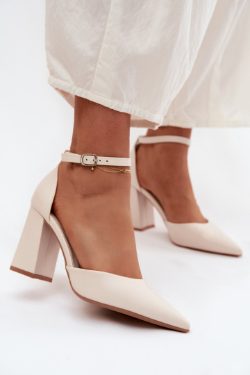 Bateliai su kulniukaissuImitacji Skóry dramblio kaulo spalvos Selvra