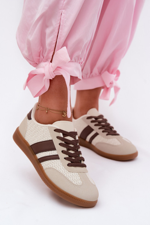 Sneakers modelio batai Moteriškas Su Braid rudos spalvos Selvelin