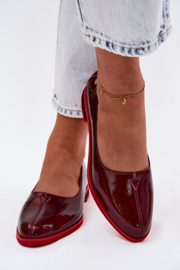 Oda Lakuotos balerinos Tai turiciejka K7463-23 bordo spalvos 2